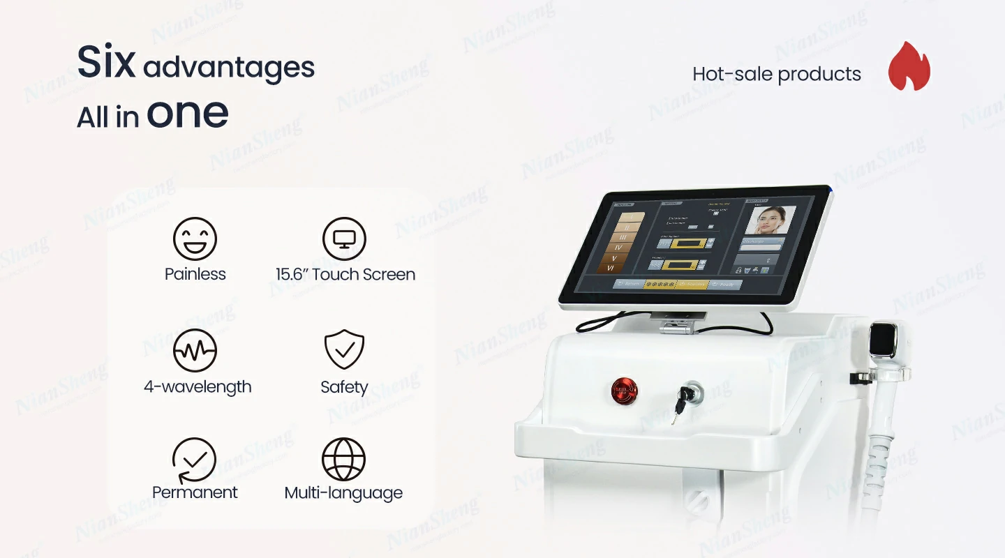 Niansheng Beauty diode laser hair moval machine -y20