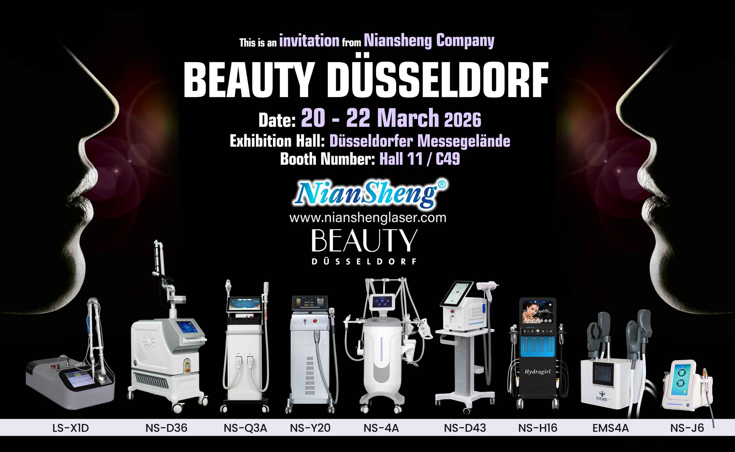 Niansheng booth at Beauty Düsseldorf 2026